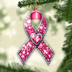 Breast Cancer Awareness Custom Shape 2-Side Printed Acrylic Ornament – GNE 1768