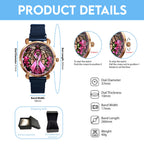 Breast Cancer Awareness Mesh Strap Quartz Watch – HOATT12479