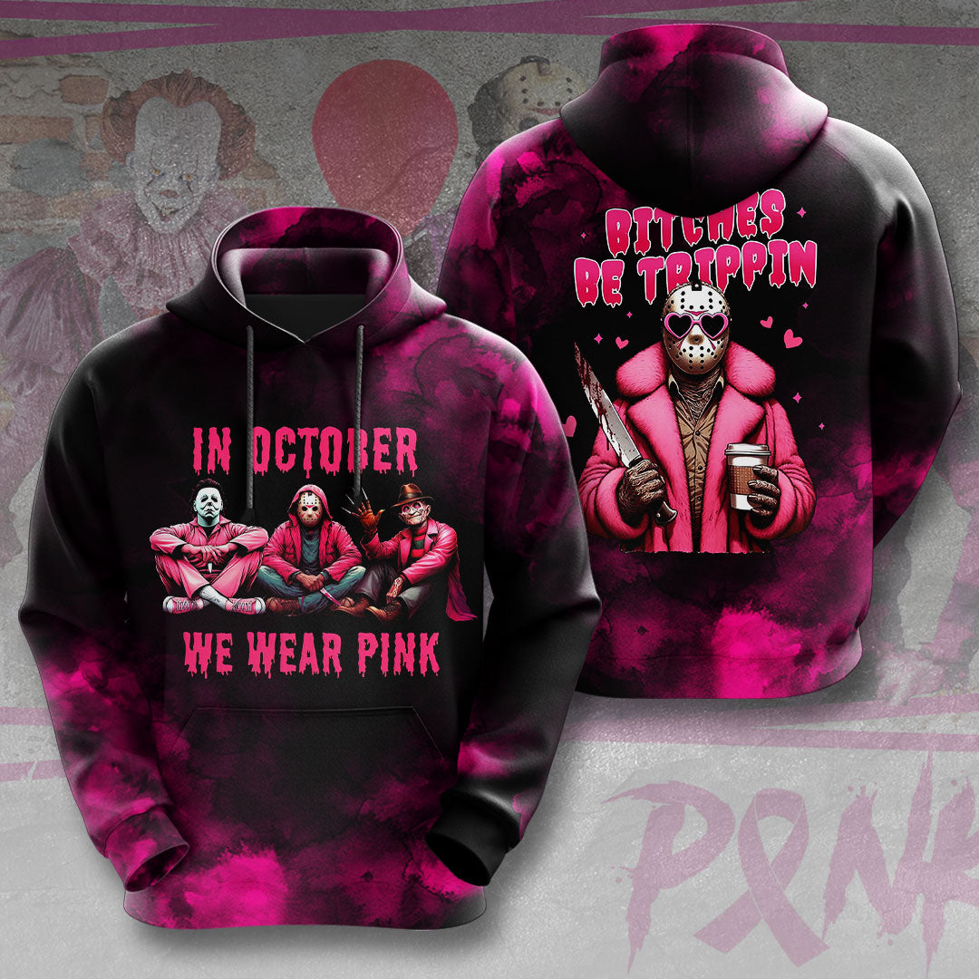 Breast Cancer Awareness x Horror Movies 3D Apparel – VANDH 3658