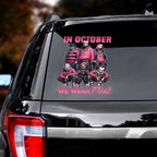 Breast Cancer Awareness x Horror Movies Car Sticker – HOATT 6683