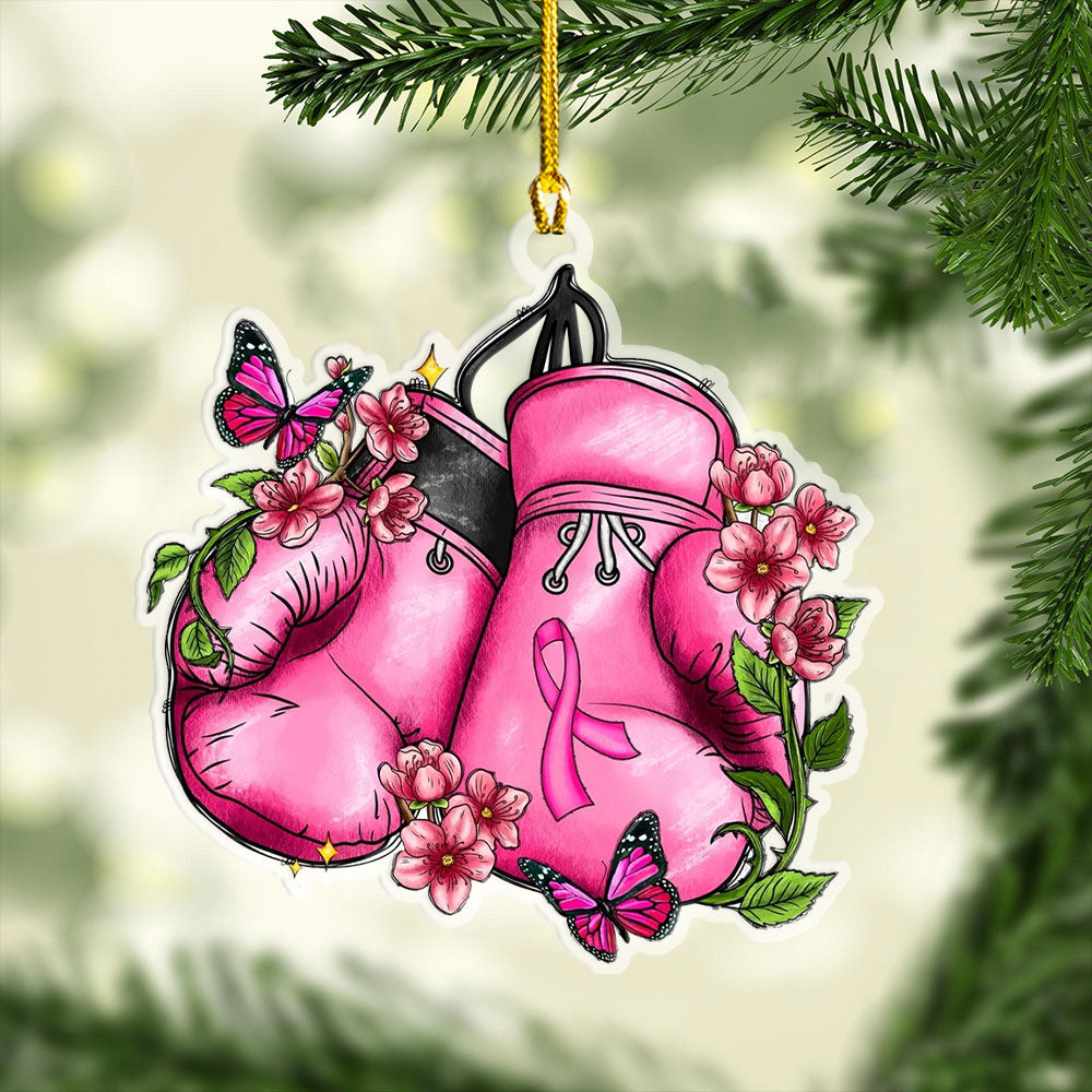 Breast Cancer Awareness Custom Shape Clear 1-Side Printed Acrylic Ornament – HOATT 6814