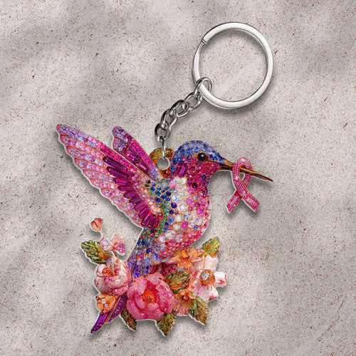 Breast Cancer Awareness Custom Shape 2-sided Keychain – HOATT12477
