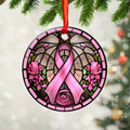 Breast Cancer Awareness Fixed Shape 2-Side Printed Acrylic Ornament – GNE 1779