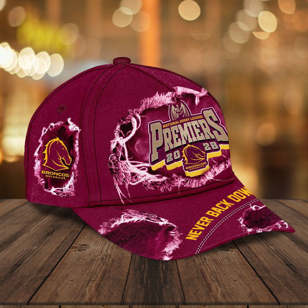 Brisbane Broncos 2025 NRL Premiers Classic Cap – HOATT14558