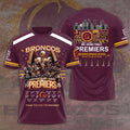 Brisbane Broncos 2025 NRL Premiers 3D Apparel – HOATT14374