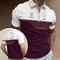 Brisbane Broncos 2025 NRL Premiers Zip Polo Shirt – MAITM14271