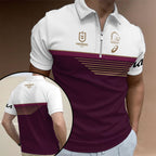 Brisbane Broncos 2025 NRL Premiers Zip Polo Shirt – MAITM14271