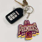 Brisbane Broncos 2025 Premiers Custom Shape 1-sided Keychain – MAITM13258