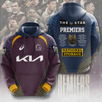 Brisbane Broncos 2025 Premiership 3D Apparel – MAITM13513