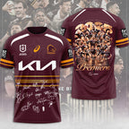 Brisbane Broncos 2025 Premiers 3D Apparel – MAITM13614