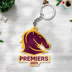 Brisbane Broncos 2025 Premiership Custom Shape 2-sided Keychain – TANTN17161