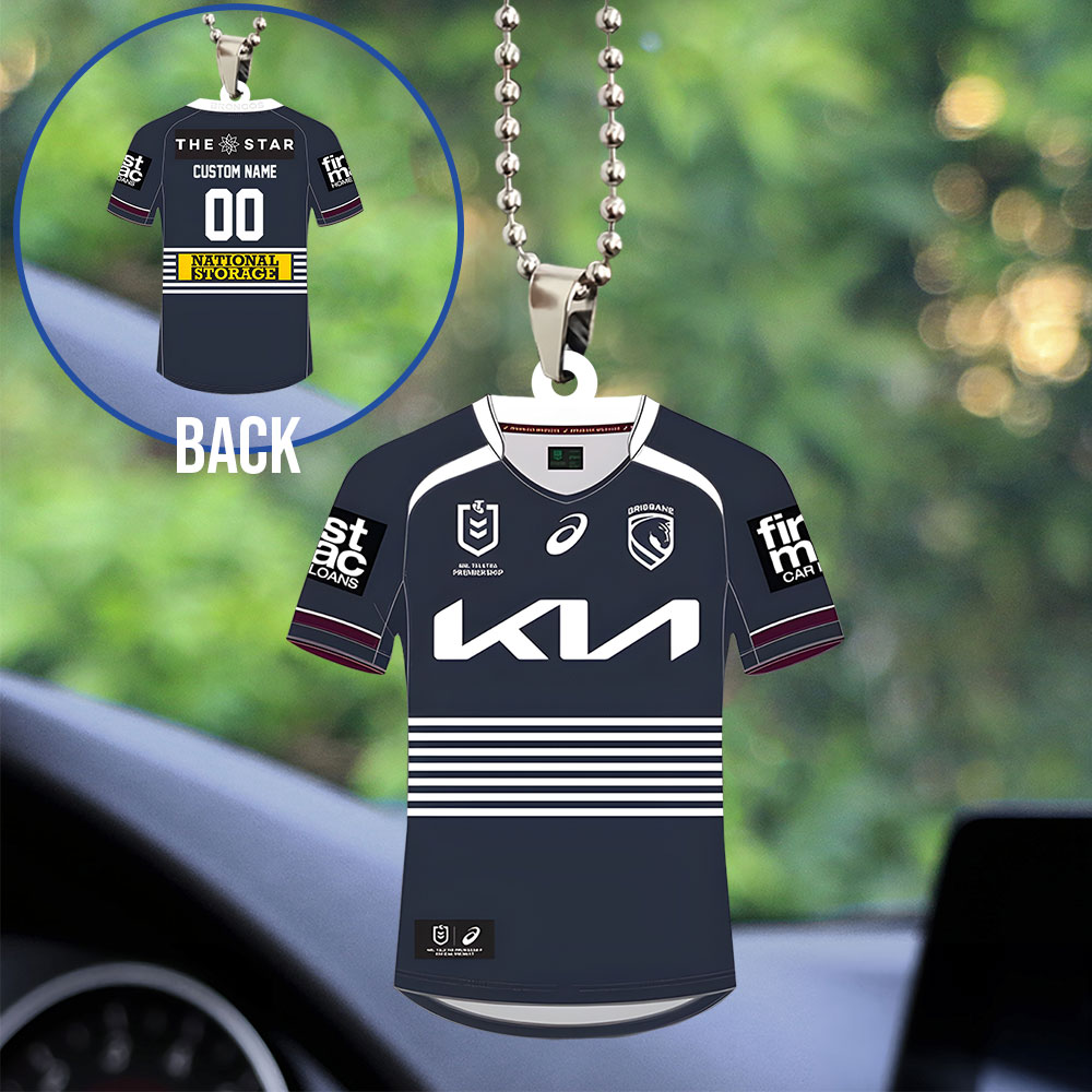 Brisbane Broncos 2026 Custom shape 2-sided Acrylic Car Ornament – TANTN18934