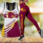 Brisbane Broncos Hollow Tank Top Leggings – VANDH 1075