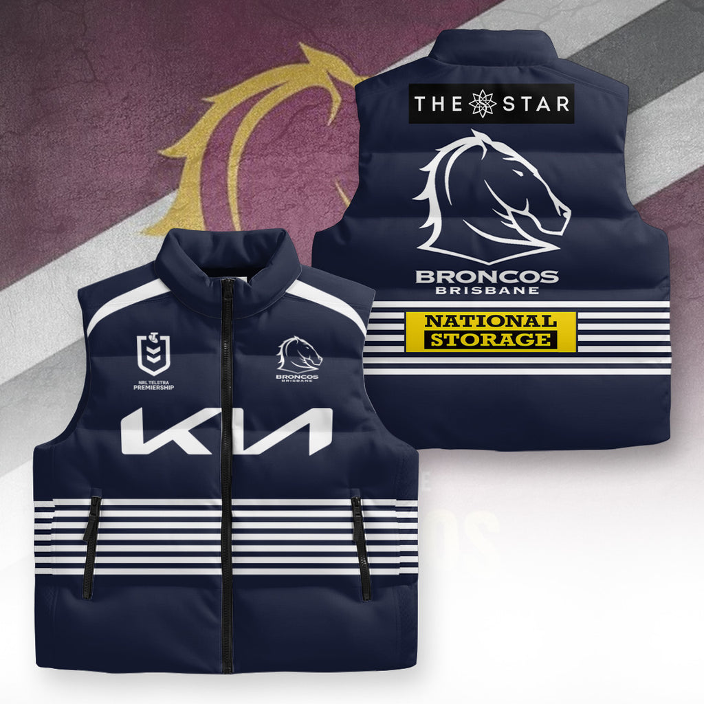 Brisbane Broncos 3D Sleeveless Down Jacket – TANTN19090