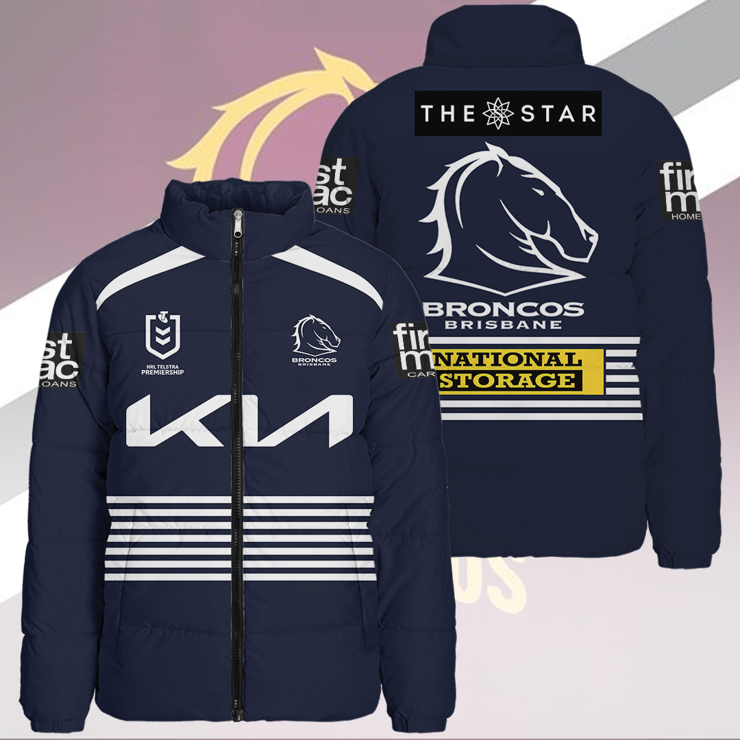 Brisbane Broncos 3D Stand Collar Puffer Jacket – TANTN19088