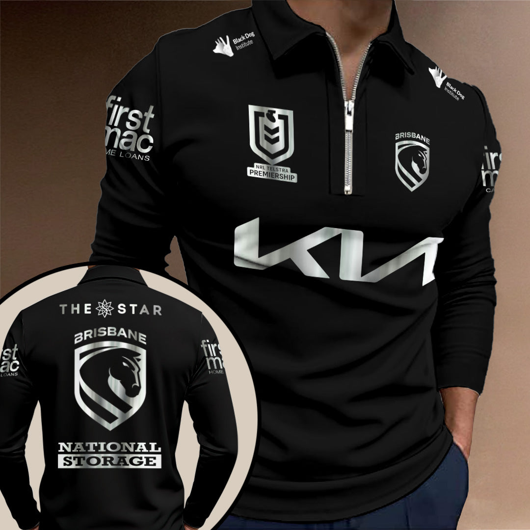 Brisbane Broncos Zip Polo Shirt – TANTN23915