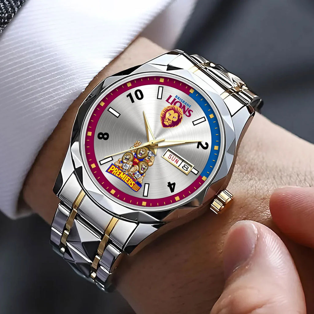 Brisbane Lions 2026 AFL Premiers Alloy Luxury Quartz Watch – HOATT21403