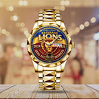 Brisbane Lions 2026 AFL Premiers Alloy Luxury Quartz Watch – MAITM15327