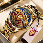 Brisbane Lions 2026 AFL Premiers Alloy Luxury Quartz Watch – MAITM15327