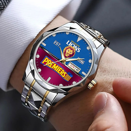 Brisbane Lions 2026 AFL Premiers Alloy Luxury Quartz Watch – HOATT21405