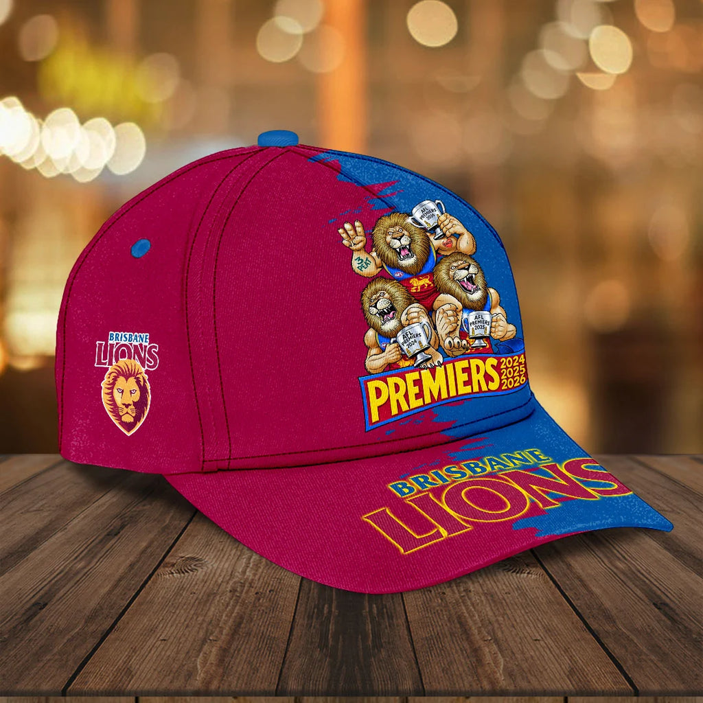 Brisbane Lions 2026 AFL Premiers Classic Cap – HOATT21302