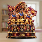 Brisbane Lions 2026 AFL Premiers Custom Shape Acrylic Plaque – TANTN25826