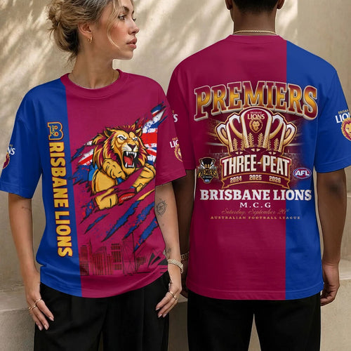 Brisbane Lions 2026 AFL Premiers 3D Apparel – HOATT26738