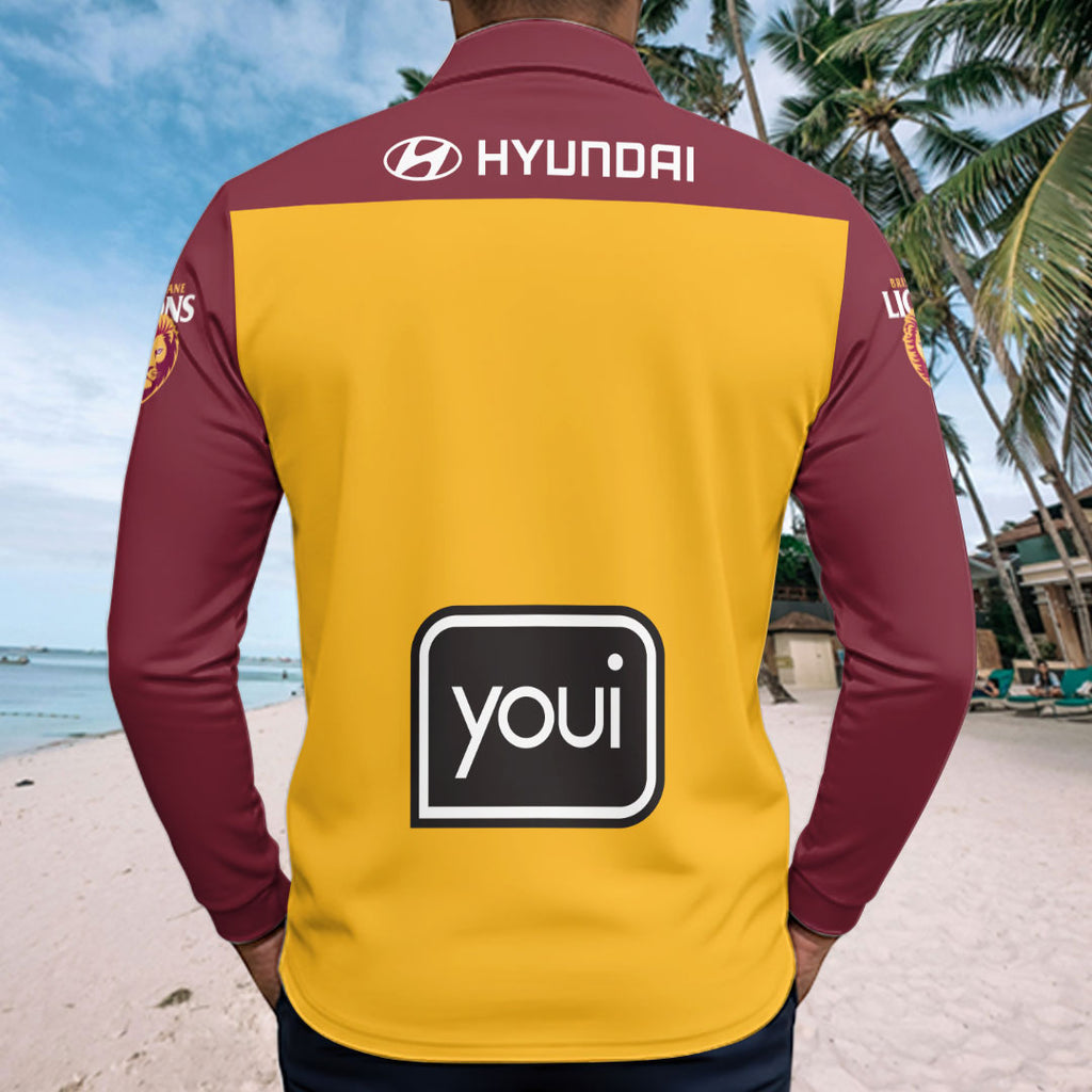 Brisbane Lions 2026 Zip Polo Shirt – HOATT15920