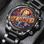 Brisbane Lions Black Stainless Steel Watch – TMTHU9582