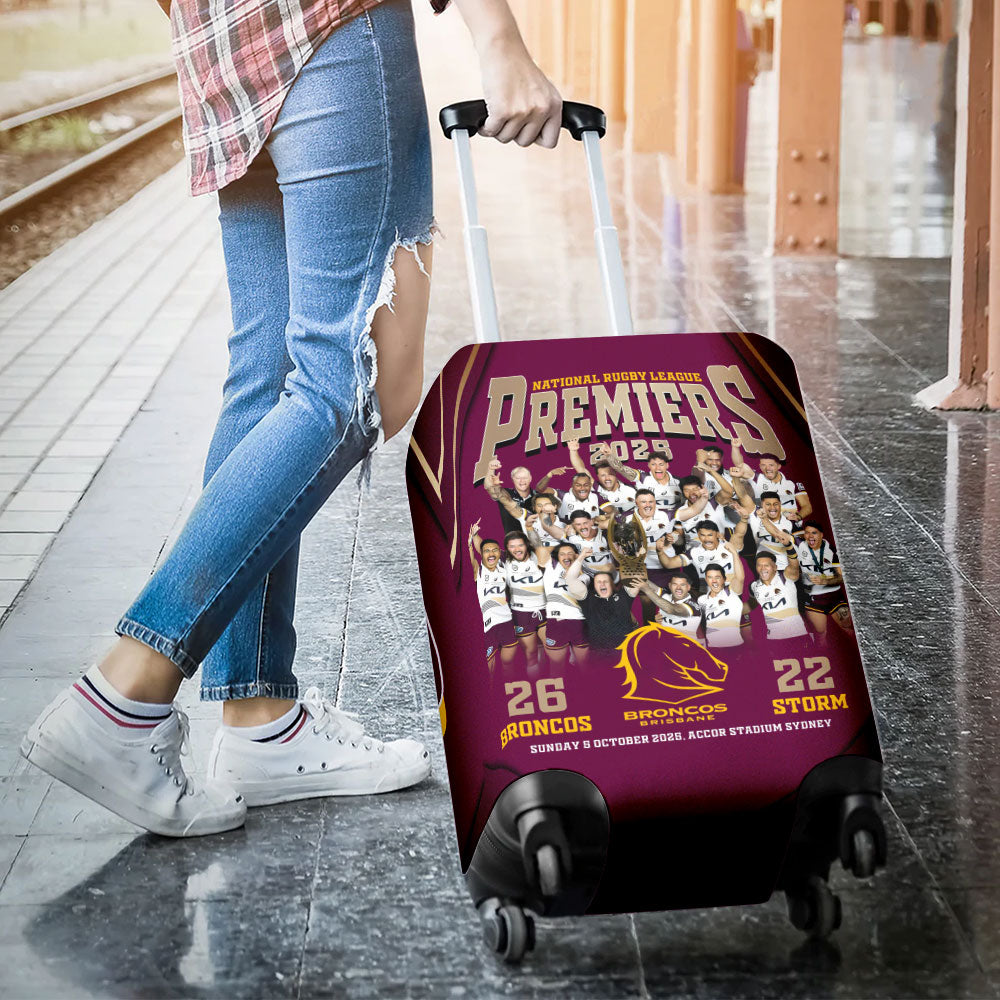 Brisbane Broncos Premiers 2025 Luggage Cover – TANTN17306