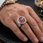 Brisbane Lions Threepeat Premiers 3D Engraved Ring – TMTHU9574