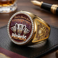 Brisbane Lions Threepeat Premiers 3D Engraved Ring – TMTHU9616