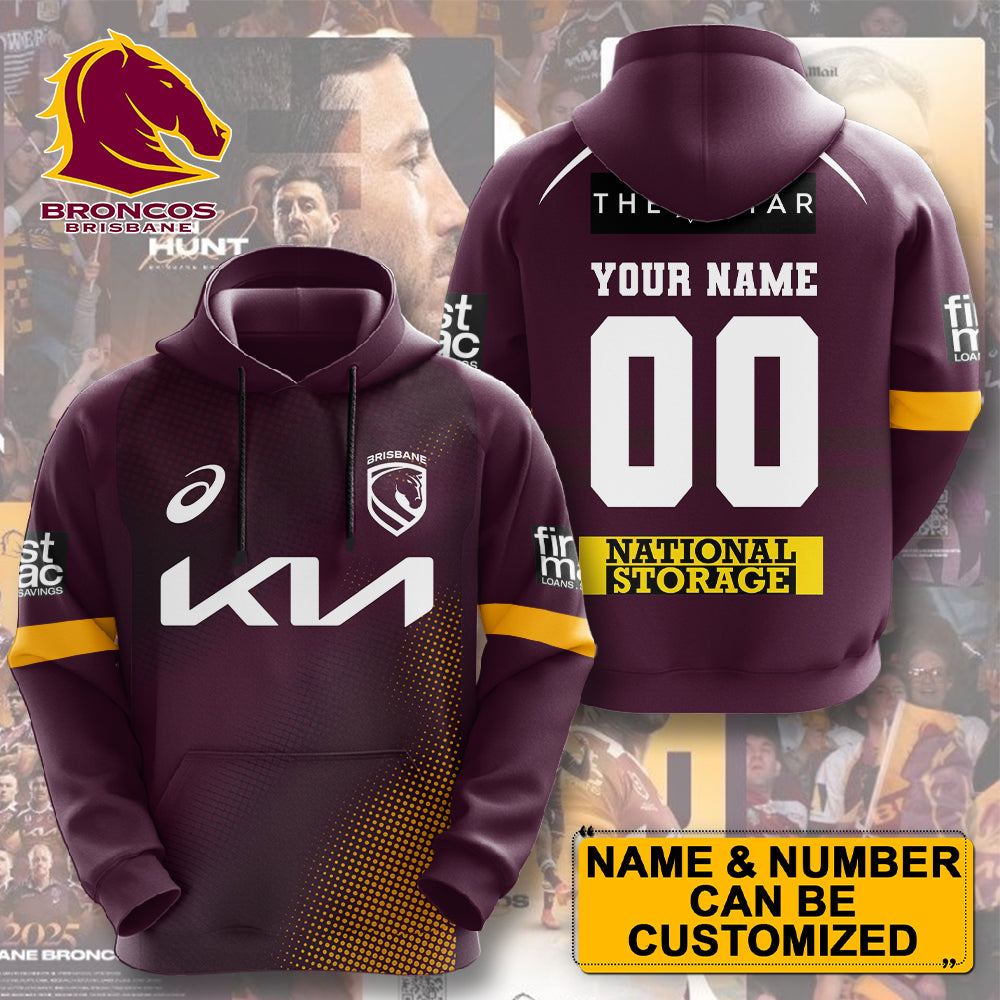Personalized Brisbane Broncos 3D Apparel – TMTHU2306