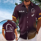 Brisbane Broncos Short Sleeve Button-Down Shirt – TANTN19035