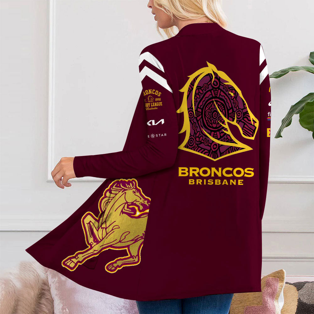 Brisbane Broncos Women's Patch Pocket Cardigan – VANDH 491