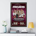 Brisbane Broncos 2025 NRL Premiers Canvas With Inner Frame – HOATT13946