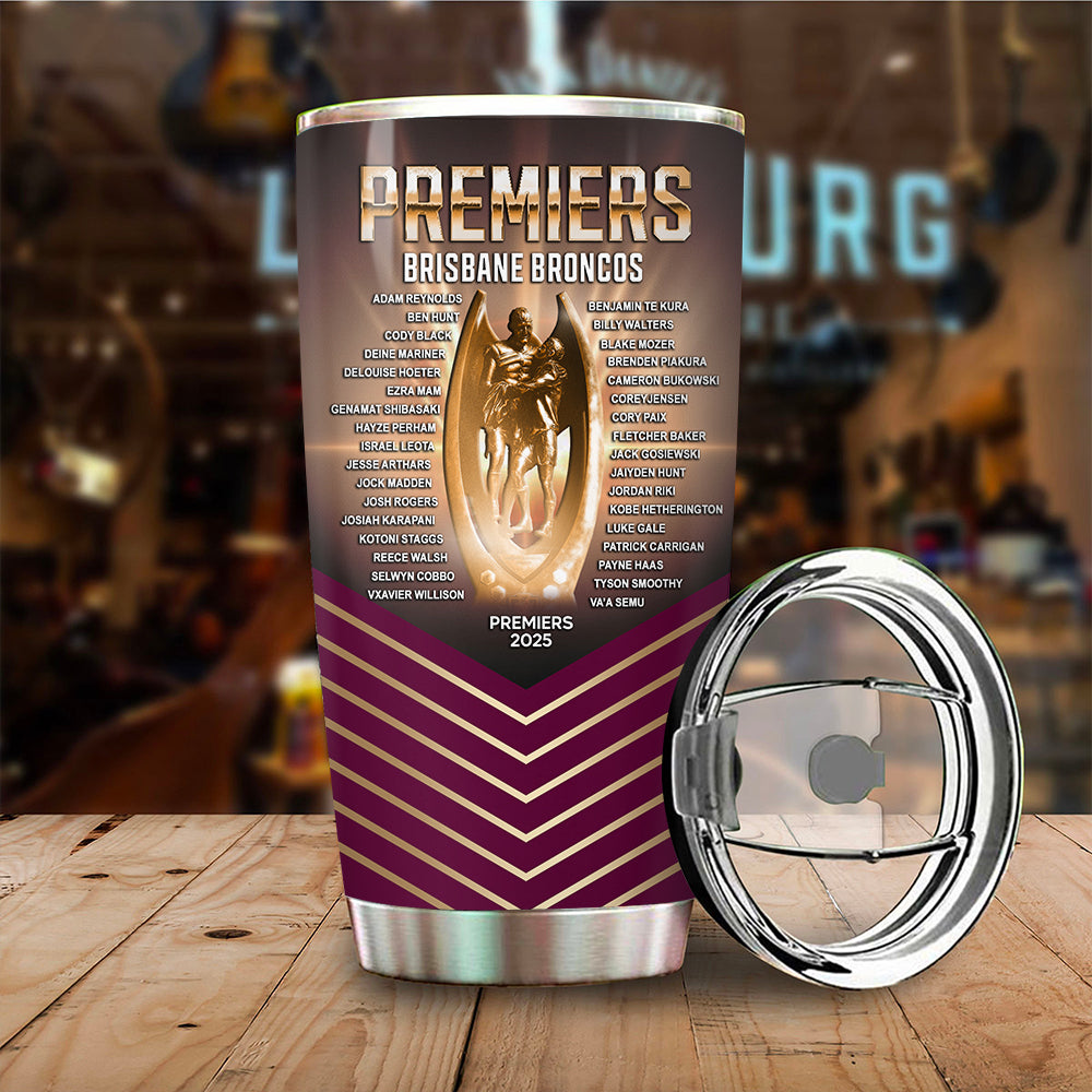 Brisbane Broncos 2025 NRL Premiers Tumbler Cup – TMTHU2005