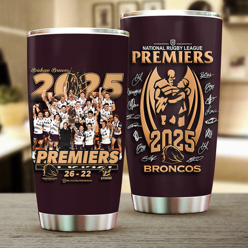 Brisbane Broncos 2025 NRL Premiers Tumbler Cup – HOATT14009