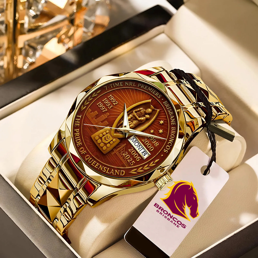 Brisbane Broncos 37th Anniversary 2025 Alloy Luxury Quartz Watch – TANTN17809