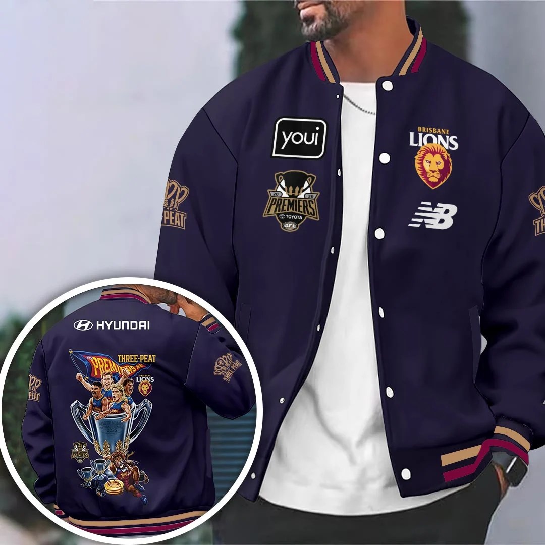 Brisbane Lions 2026 AFL Premiers Varsity Jacket – HOATT26820