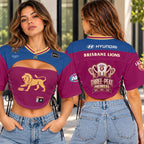Brisbane Lions 2026 AFL Premiers Women's Lace-Up Crop Jersey – HOATT21401