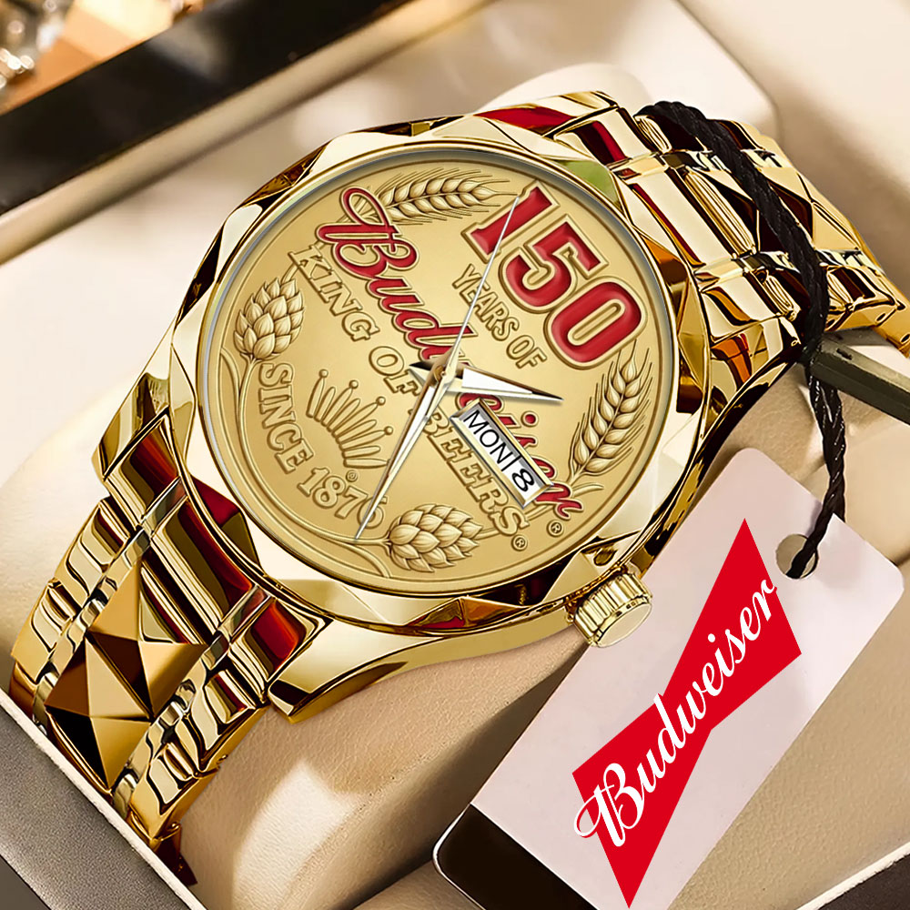 Budweiser 150th Annieversary Alloy Luxury Quartz Watch – GNE5259