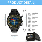 Buffalo Bills 65th Anniversary 2025 Black Stainless Steel Watch – TANTN16089