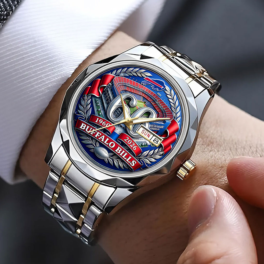 Buffalo Bills 66th Anniversary Alloy Luxury Quartz Watch – MAITM14925