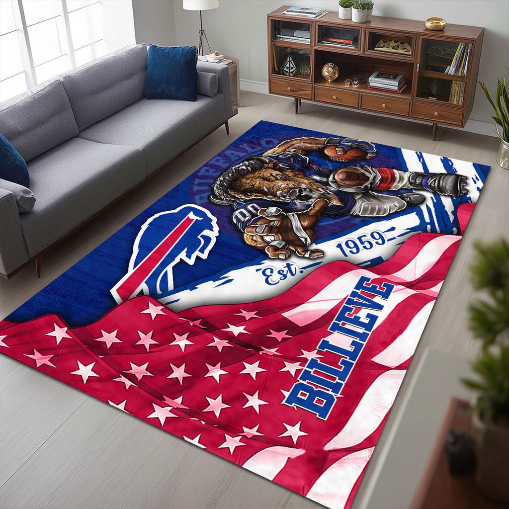 Buffalo Bills Rectangular Rug – HOATT13153