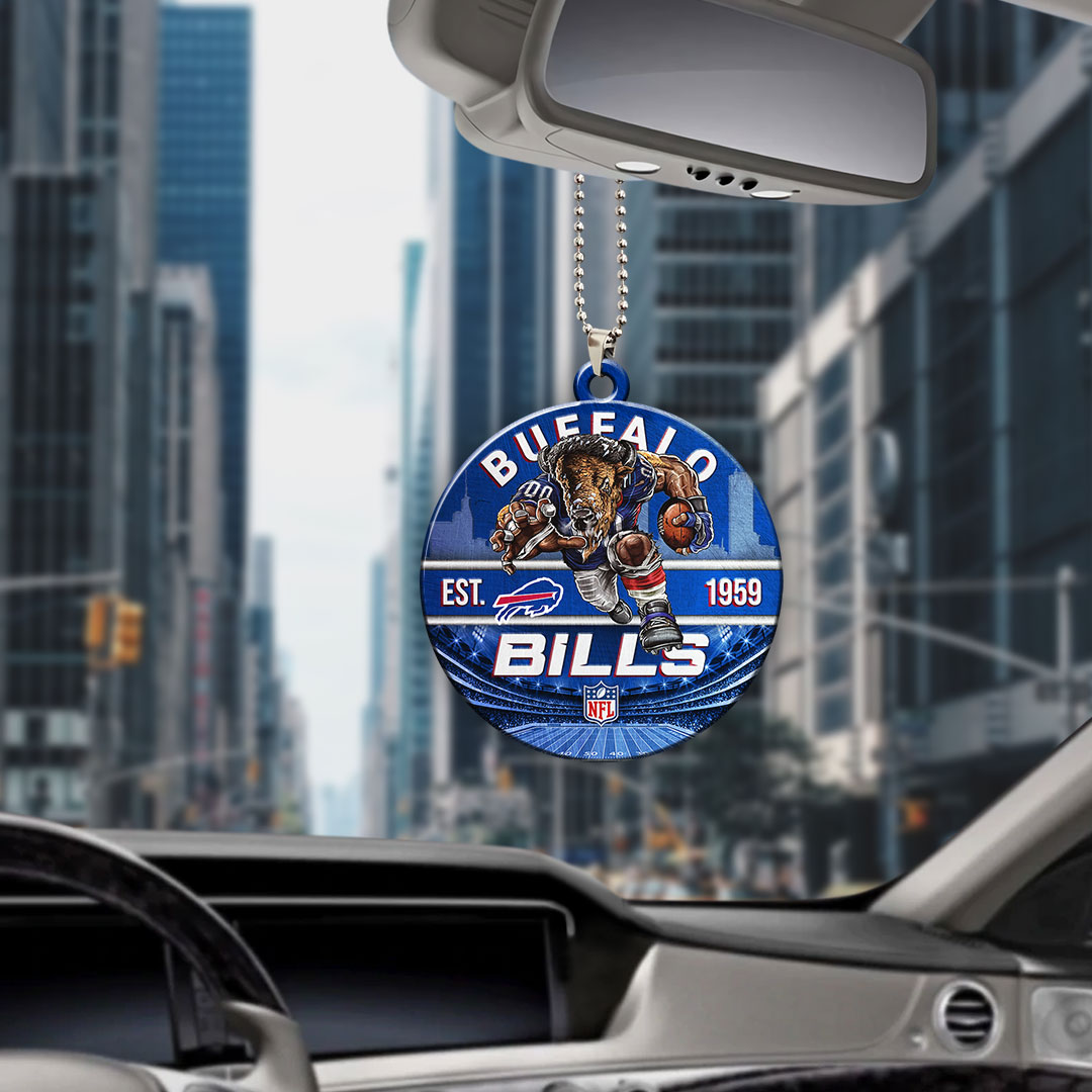 Buffalo Bills Custom shape 2-sided Acrylic Car Ornament – HOATT12899