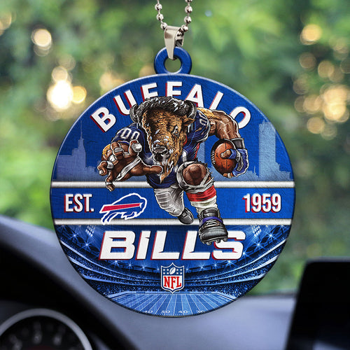 Buffalo Bills Custom shape 2-sided Acrylic Car Ornament – HOATT12899