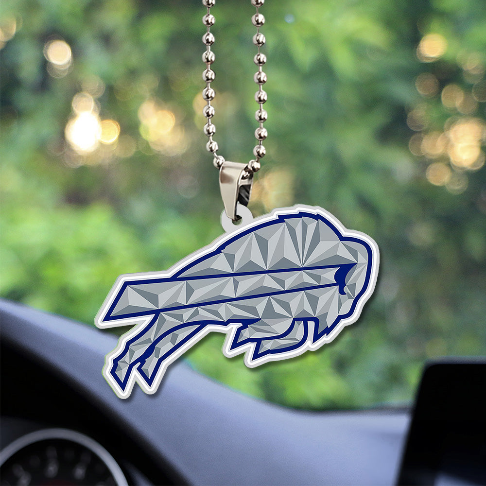 Buffalo Bills Custom shape 2-sided Acrylic Car Ornament – TANTN15994