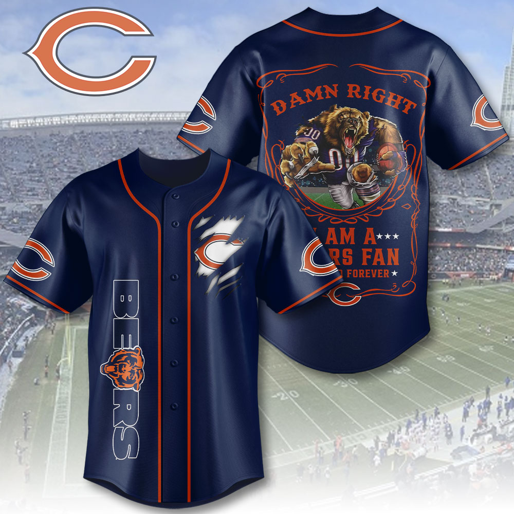 Chicago Bears Baseball Jersey – TMTHU1011