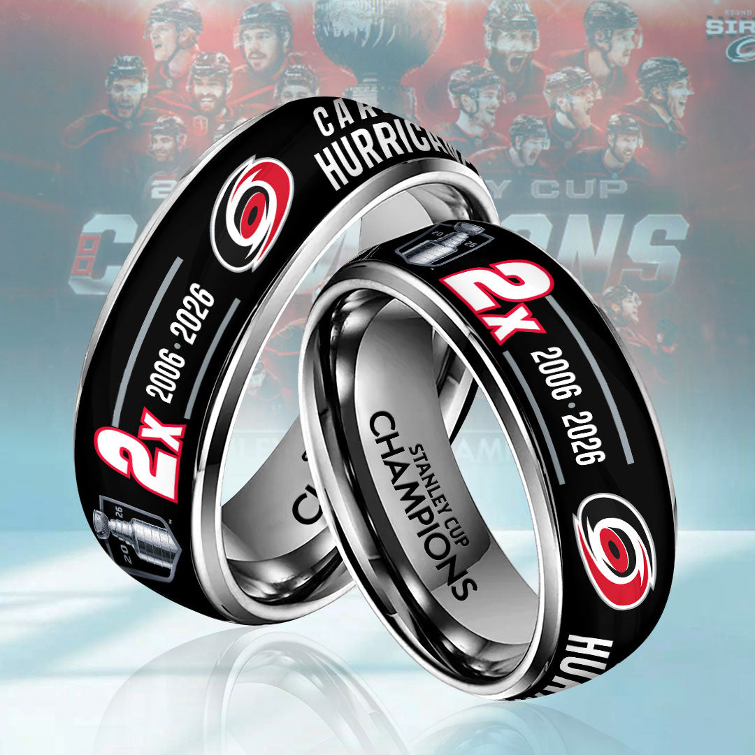 Carolina Hurricanes 2026 Stanley Cup Champions Custom Alloy Ring – HOATT18746